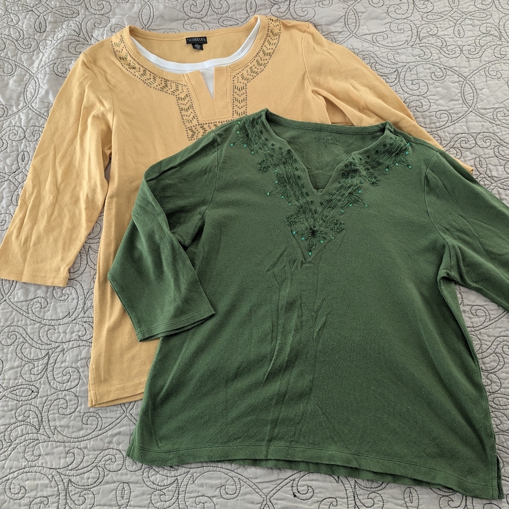 Beaded Accent Shirt Bundle (2)